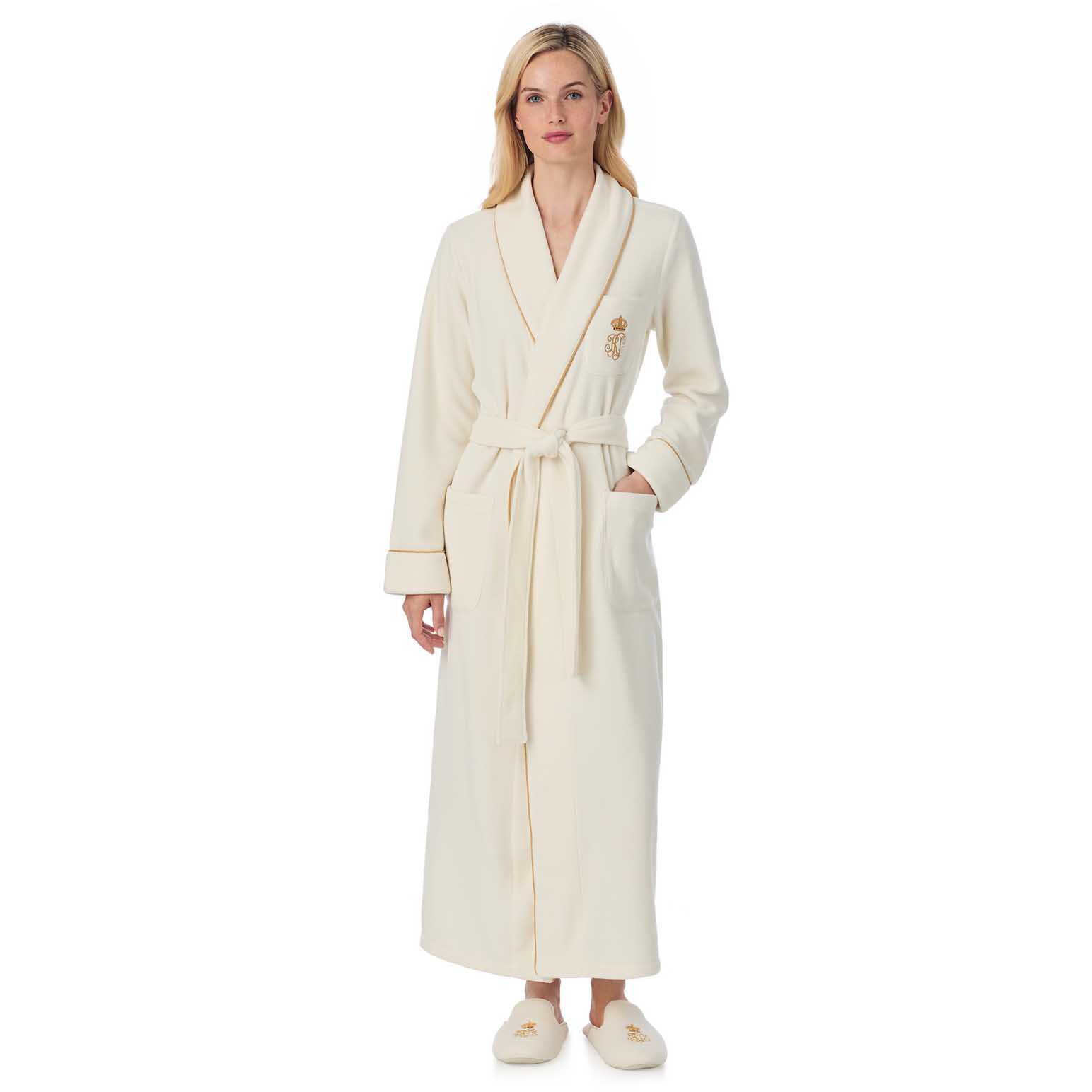 Lauren Ralph Lauren Folded L/S Shawl Collar Long Dalton Robe